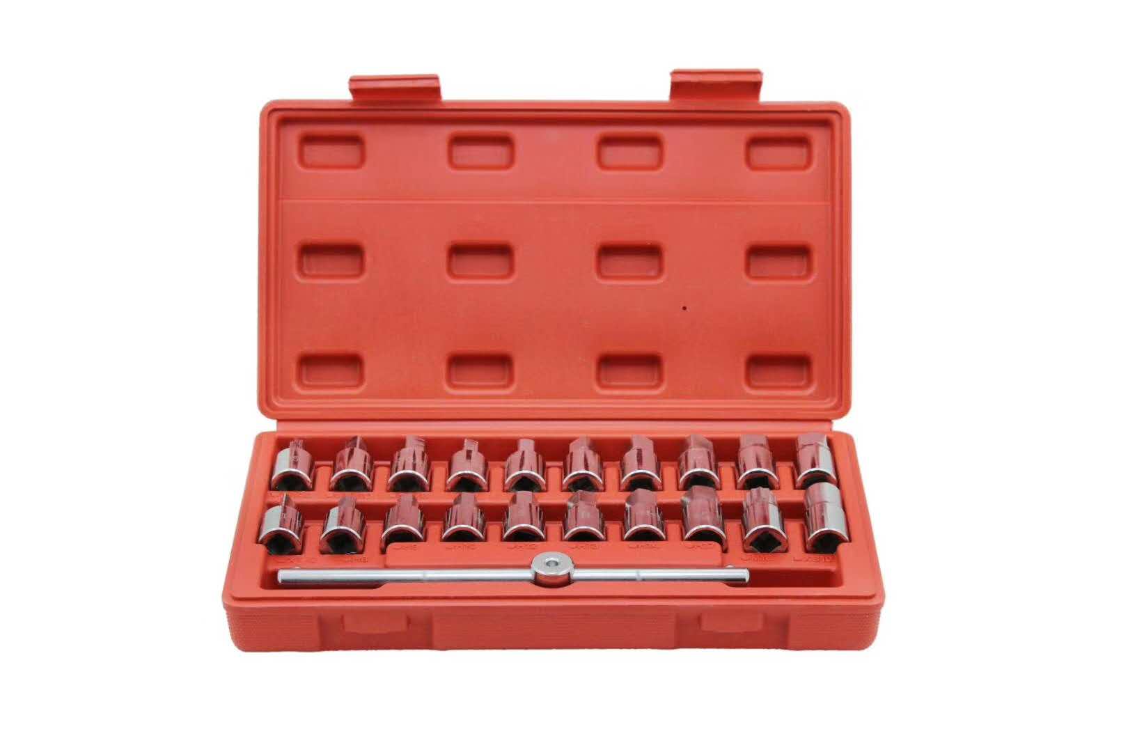 21pcs 1/4 Socket Spanner Wrench Set Direct Drive Ratchet Torque Wrench